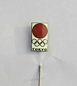 Vintage 1964 Tokyo Olympics Summer Olympic Games Souvenir Stick Pin Badge
