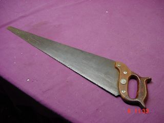 Vintage Henry Disston Hand Saw With Plastic Handle