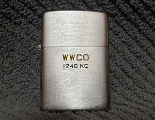 Vintage Zippo Lighter Pat.  2032695 Wwco Radio 3 Barrel 16 Hole 1937 - 1950