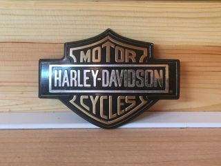 Vintage Harley Davidson Gas Tank Emblem/badge - 4 " X 3 1/2 "