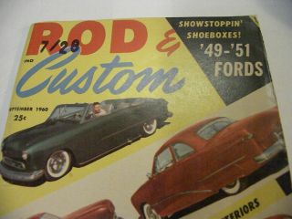 1960 September - Rod & Custom - Old Car Magazines - 
