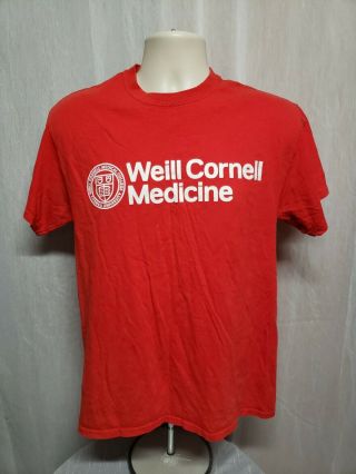 Cornell University Weill Medical College Medicine Adult Medium Red Tshirt