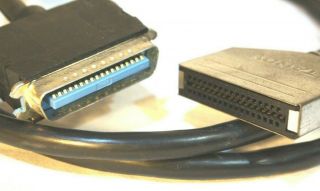 Tandy 1000 Parallel Printer Cable 26 - 289 Card Edge To 36 - Pin Centronics W/ground
