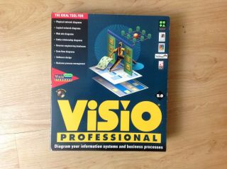 Vintage 1998 Windows Visio Professional Software