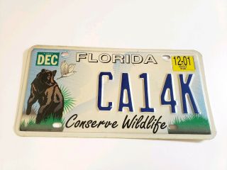 Florida License Plate - Conserve Wildlife