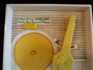Vintage Fisher Price Sesame Street Record Player w 5 Records EC Complete 3