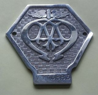 Classic/vintage Aa Commercial Badge