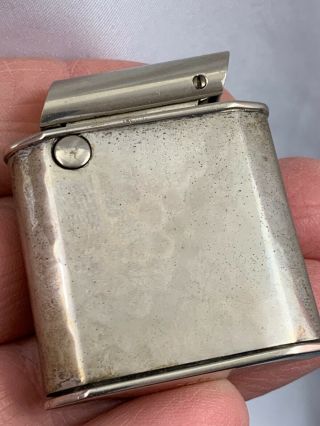 Vintage Push Button Semi Automatic Ap Pocket Lighter / Hammered Finish