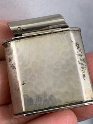 Vintage Push Button Semi automatic AP Pocket Lighter / Hammered Finish 2