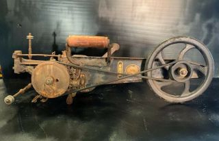 Antique Industrial Singer Carpet Stitcher Sewing Machine 35 - 1 Brass