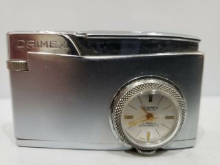 Vintage Rare Silver Drimex Lighter & Watch Swiss Made