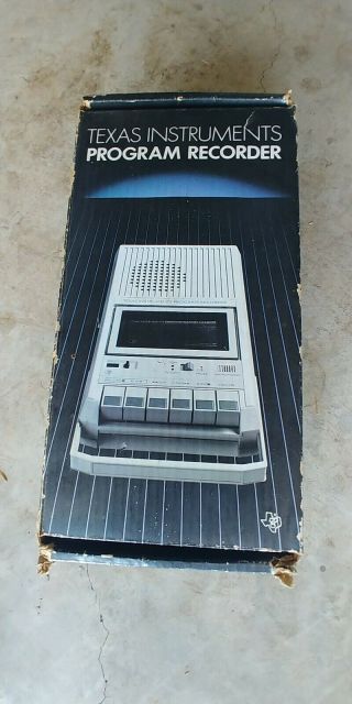 Vtg 1982 Texas Instruments Program Cassette Recorder Php2700 Complete W/orig Box