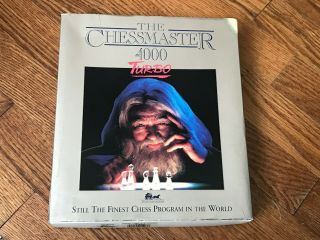 Vintage Chessmaster 4000 Turbo - The Software Toolworks Pc 3.  5 Game Big Box 1993