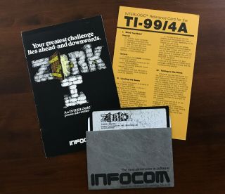 Ti - 99 Game: Zork I For The Ti - 99/4a And Reference Card