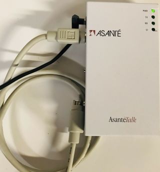 Asante Talk Ethernet To Localtalk Bridge For Apple Macintosh W Power Cord