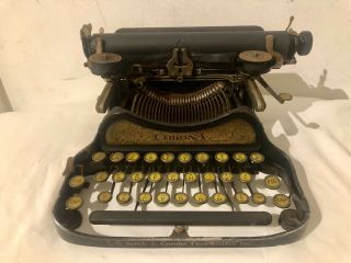 Antique Lc Smith & Corona Typewriter Great Prop Or Desk Display