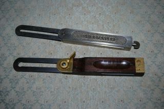 2 Vintage Stanley Folding T - Bevel Squares,  No.  25 Sw And No.  18.  Both 8 ".