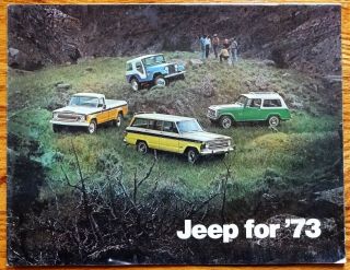 1973 Jeep Brochure Jeep Cj,  Jeep Commando,  Jeep Wagoneer,  Jeep Truck