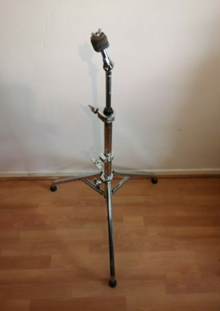 Vintage Premier Trilok Straight Cymbal Stand With Cymbal Tilter Mechanism 1980 