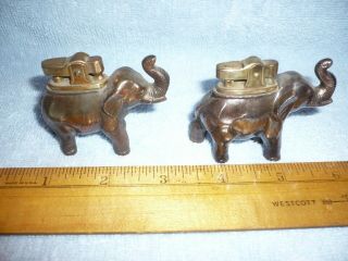 Vintage Collectible Amico Made In Japan Elephant Table Lighters