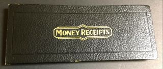 Antique Vintage Money Receipts Book Cover And " Stub - Tite " Receipt Book