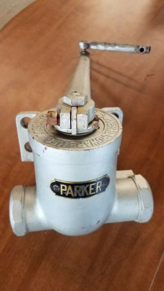 Vtg S.  Parker Hardware Co.  Pot Belly Ball Bearing Door Closer Cast Iron Steampunk