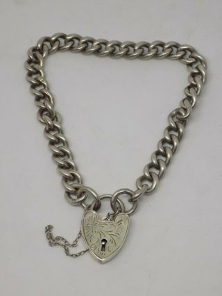 Heavy Vintage Georg Jensen Solid Sterling Silver Charm Bracelet.  20grams