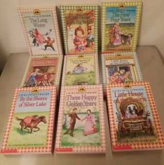 Laura Ingalls Wilder Little House On The Prairie Vintage 9 Books Complete Set