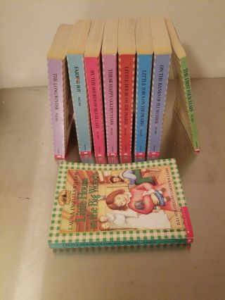 Laura Ingalls Wilder LITTLE HOUSE ON THE PRAIRIE Vintage 9 Books Complete Set 2