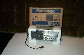 Vintage Panasonic Fm - Am Radio Am/fm.  Model Re - 6277 W/box