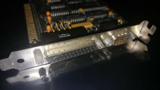 Vintage Ibm Serial / Parallel 8 Bit Isa Adapter Board / Card