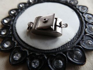 Vtg Sterling Old Fashioned Camera Charm With Pop Out Lens