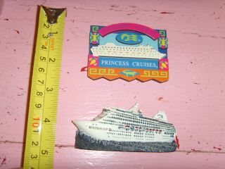 2 Princess Cruise Panama Canal And Sun Princess Travel Souvenir Magnet Set Pair