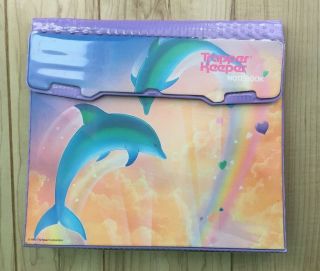 Vtg Mead Trapper Keeper Notebook Binder 1992 Dolphins 2 Additional Folders Vvgc