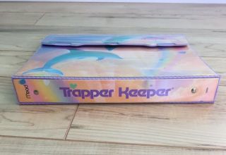 VTG MEAD Trapper Keeper Notebook Binder 1992 Dolphins 2 Additional Folders VVGC 2
