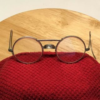 Vtg Machine Age Modernist Art Deco Antique Cesco Safety Goggles Eyeglasses