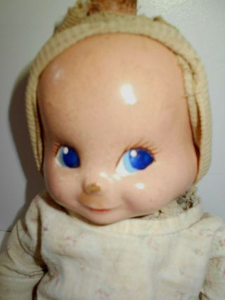 ANTIQUE THREE FACE BABY DOLL PRE 1930 COMPOSITION HEAD CLOTH BODY 14 