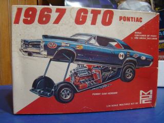 Rare Vintage Mpc 1967 Pontiac Gto Funny Car