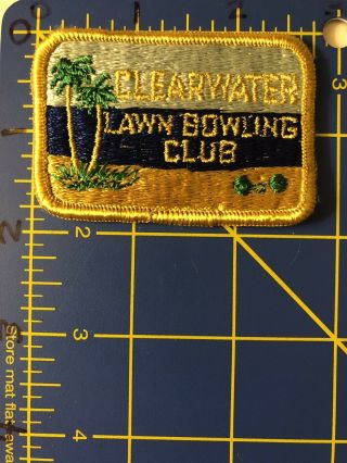 Vintage Clearwater Lawn Bowling Club Patch Beach Florida Fl Lbc Bowls Clbc