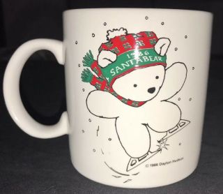Vintage Collectible 1986 SANTA BEAR Dayton Hudson Christmas Coffee Tea Cup Mug 2