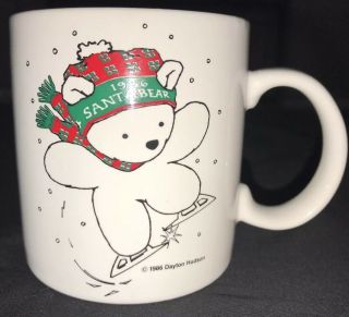 Vintage Collectible 1986 SANTA BEAR Dayton Hudson Christmas Coffee Tea Cup Mug 3