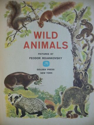 2 Vintage Little Golden Books WILD ANIMALS,  WILD ANIMAL BABIES Great 3