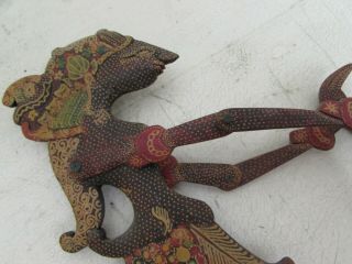 Vintage Signed,  Highly Detailed Hardwood Indonesia Shadow Puppet (Wayang Kulit) 3