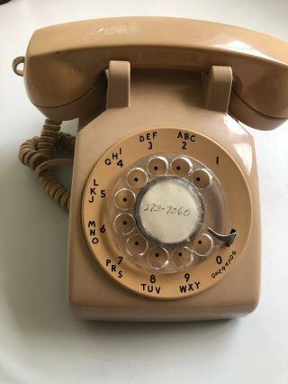 Vintage Bell Systems Cream Color Rotary Dial Phone
