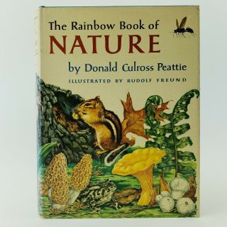 First Edition 1st Hc Dj 1957 Vtg The Rainbow Book Of Nature Illustrated Animal