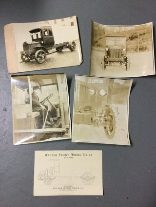 Vintage 1920’s Walter Motor Truck Co.  Salesman Dealers Brochure And Photos