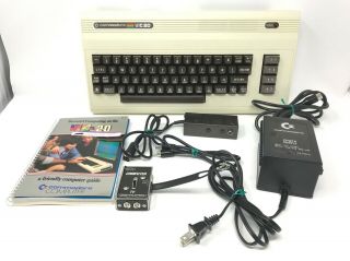 Commodore Vic 20 Vintage Computer Power Supply Video Cables Powers On