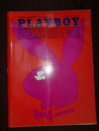 Playboy - December,  1971 Back Issue - Vintage.  Man Cave.