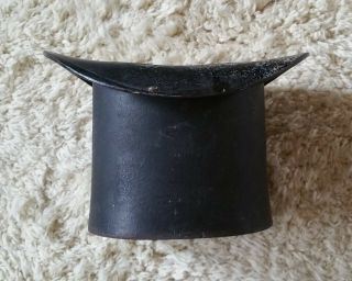 Antique Cast Iron Top Hat Spittoon