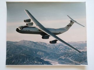 Vintage Us Air Force Photo Lockheed Martin C - 141b Starlifter Usaf 11 " X 13 3/4 "
